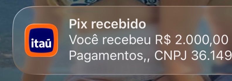 Pix recebido notificação 3